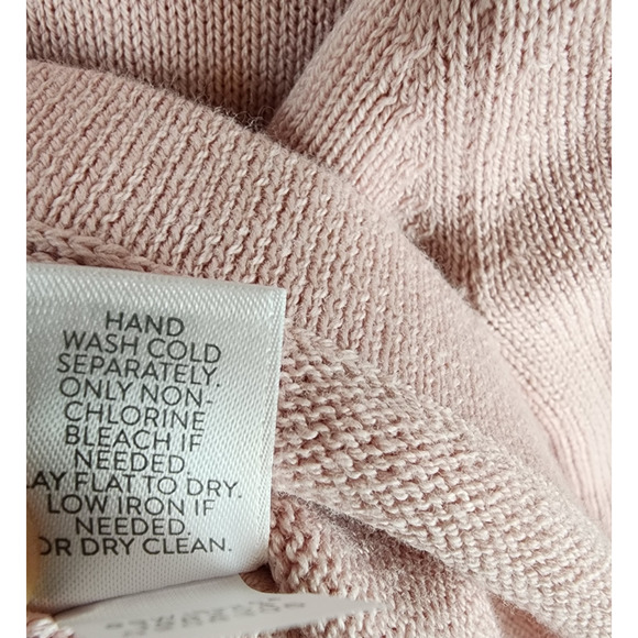 J Jill Wearever Knit Sweater Women 1X Pink Cotton/Poly Side Button Pullover - Picture 11 of 11